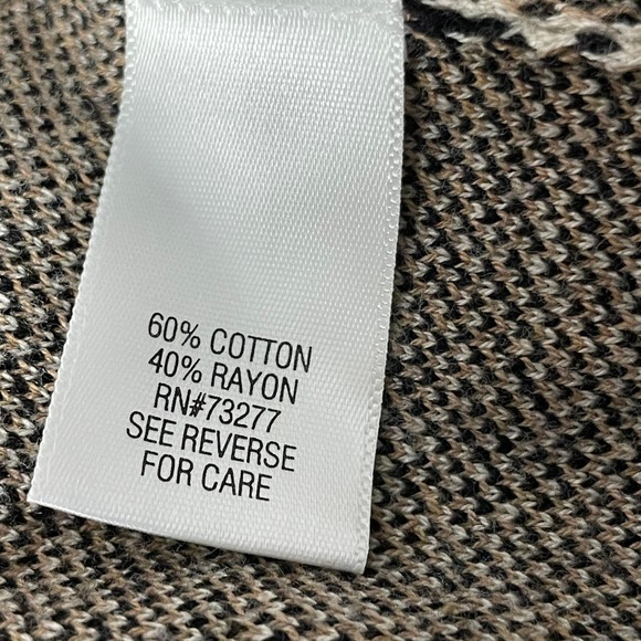 Croft & Barrow Open Front Leopard Print Knit Cardigan Size 2X - Picture 9 of 9